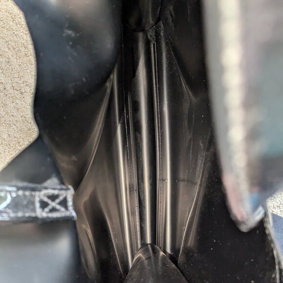 Black Patent Ted Baker London Cat tote bag - Picture 6 of 7